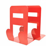 Set 2 fermalibri in metallo con cornice nero e rosso