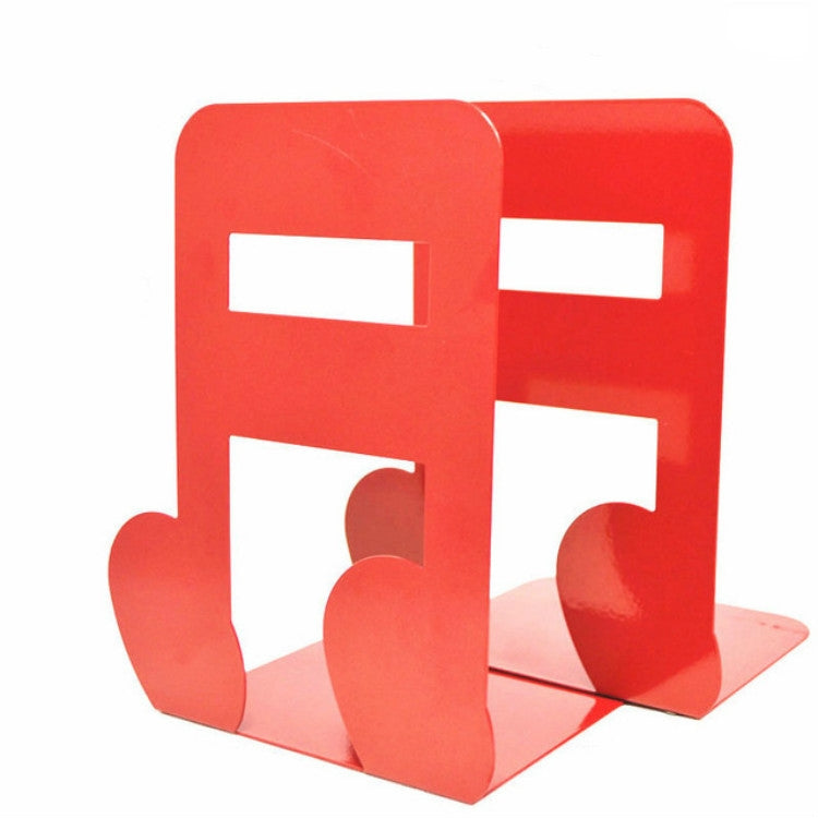 Set 2 fermalibri in metallo con cornice nero e rosso