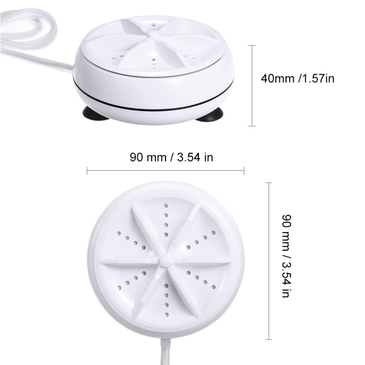 Mini lavatrice portatile a ultrasuoni con cavo USB