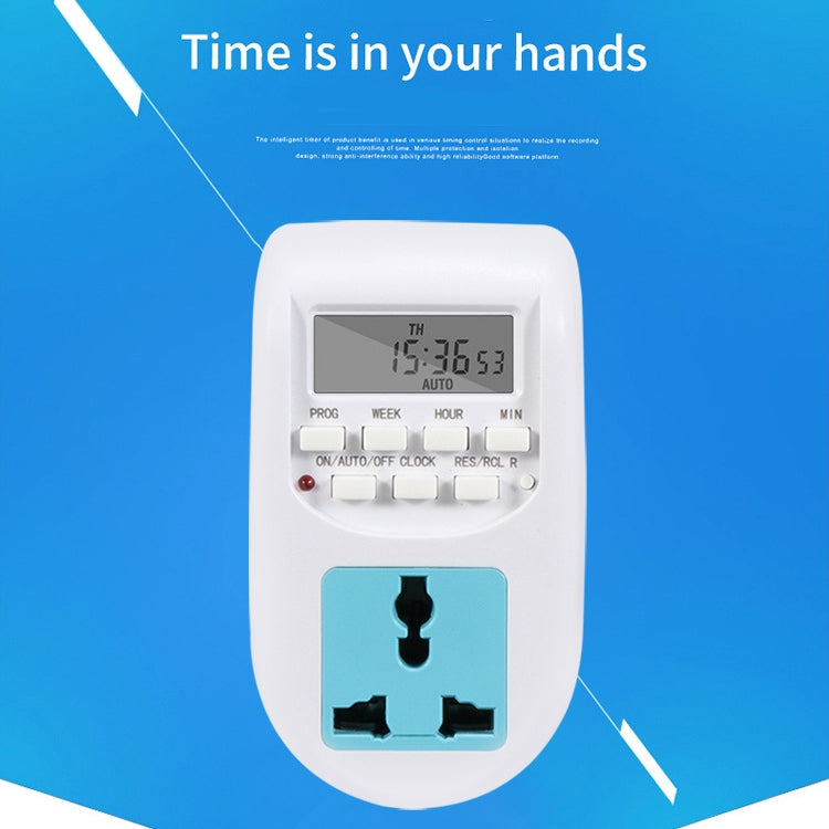 Presa timer digitale 220-240 V, 10 A con spina tedesca - immagine 2