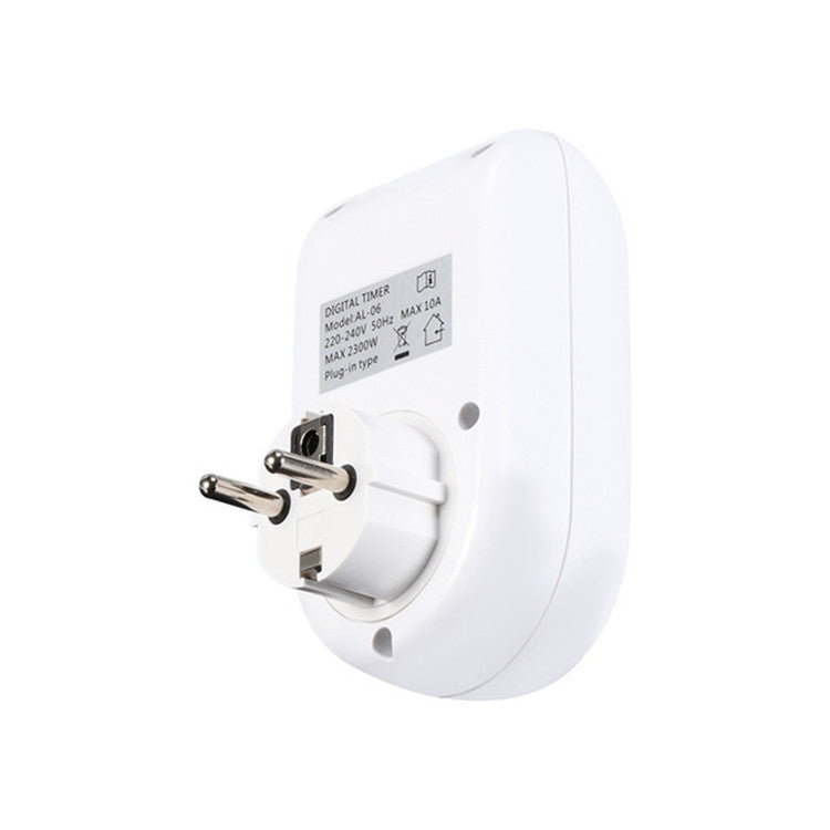 Presa timer digitale 220-240 V, 10 A con spina tedesca - immagine 3