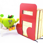 Set 2 fermalibri in metallo per libri note musicali