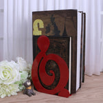 Set 2 fermalibri in metallo per libri note musicali