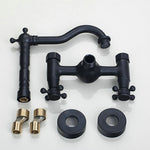 Rubinetto a parete antico in bronzo per bagno 15cm