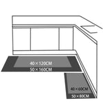 Tappeto moderno antiscivolo geometrico per cucina