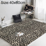 Tappetino da salotto con stampa leopardata 40x60 cm