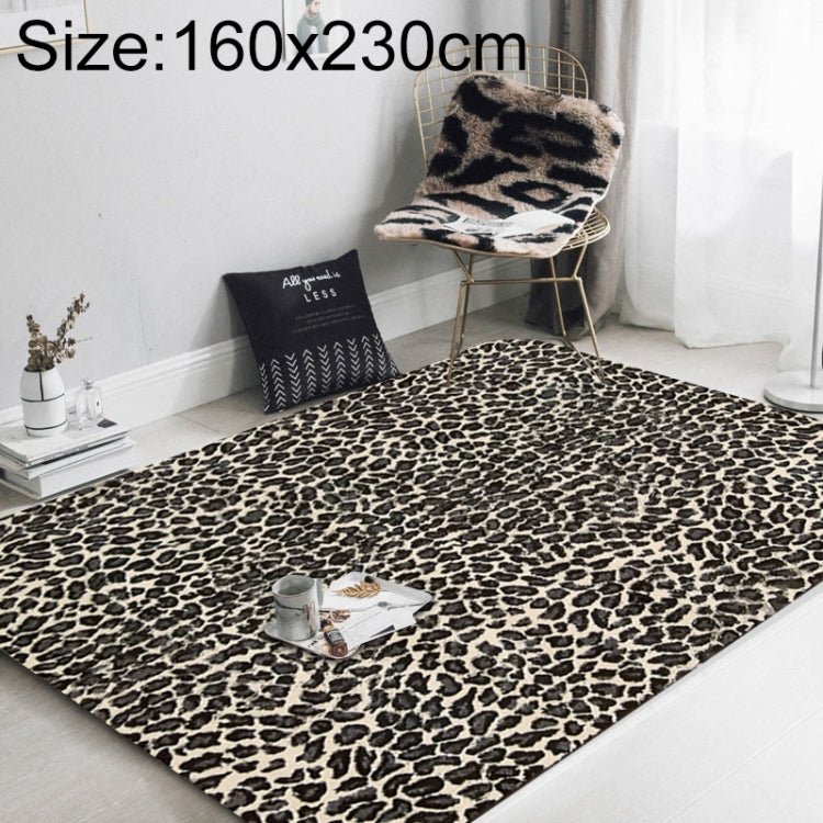 Tappetino da salotto con stampa leopardata 40x60 cm