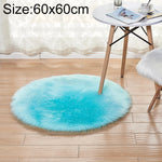Tappeto rotondo in peluche finta lana 35-180 cm