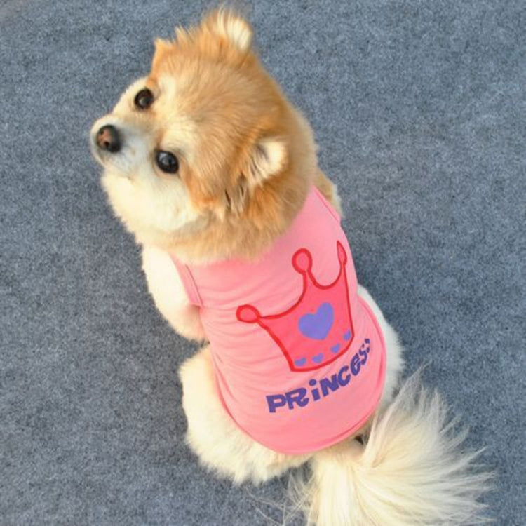 Vestiti per cane da compagnia con corona in poliestere