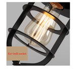 Lampada da parete vintage in ferro con attacco E27 - immagine 3