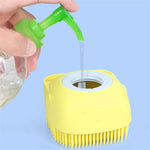 Guanti da bagno in silicone per cani 15x12 cm