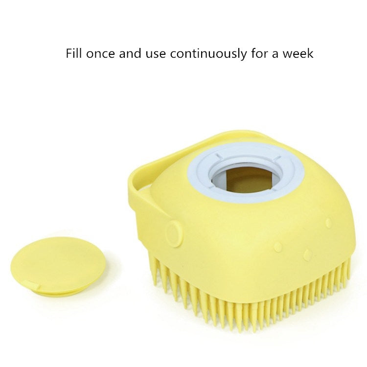 Guanti da bagno in silicone per cani 15x12 cm
