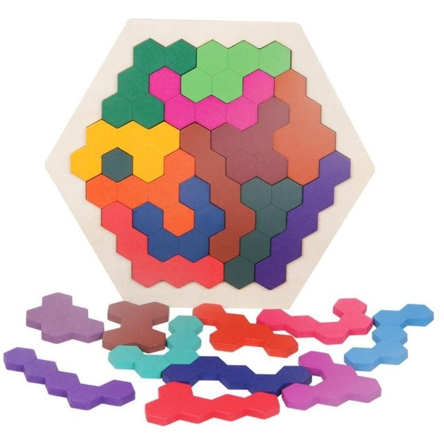Puzzle in legno 3D per bambini gioco educativo