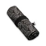 Astuccio per matite in tela con stampa foglia 20x15x5 cm