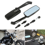 Specchietto retrovisore moto quadrato in alluminio antiriflesso