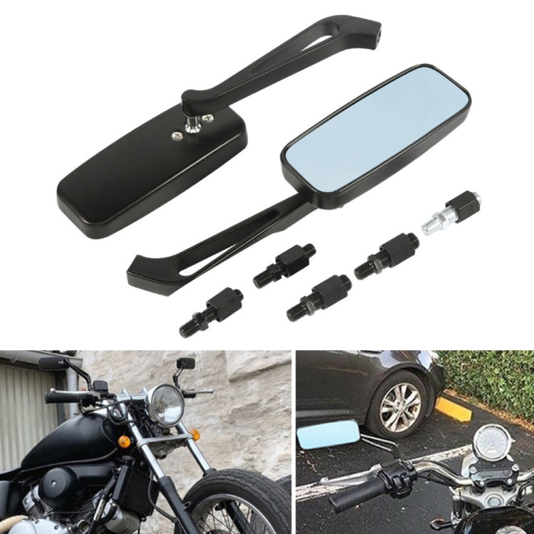 Specchietto retrovisore moto quadrato in alluminio antiriflesso