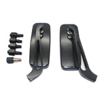 Specchietto retrovisore moto quadrato in alluminio antiriflesso