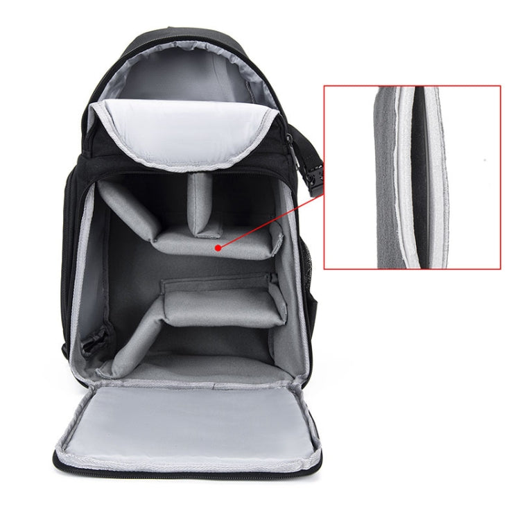 Zaino fotografico CADeN D15 Messenger a spalla singola multifunzione con copertina aperta Zaino per fotocamera reflex per il tempo libero all'aperto, D15
