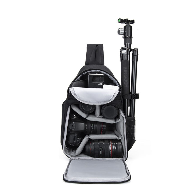 Zaino fotografico CADeN D15 Messenger a spalla singola multifunzione con copertina aperta Zaino per fotocamera reflex per il tempo libero all'aperto, D15