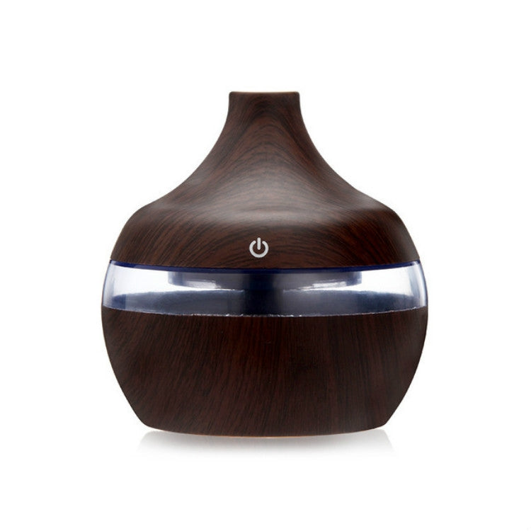 Umidificatore USB 300ml con luce LED e aroma legno