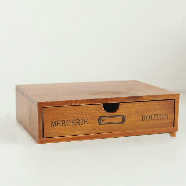 Scrivania in legno con cassetto singolo stile retrò