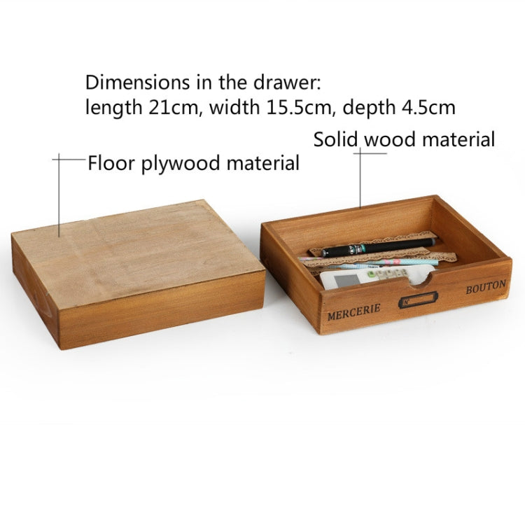 Scrivania in legno con cassetto singolo stile retrò