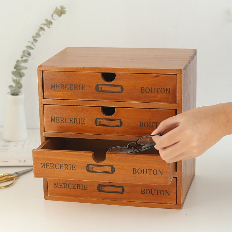 Scrivania in legno con cassetto singolo stile retrò
