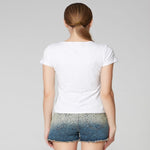 T-shirt donna maniche corte fantasia Pappagallo