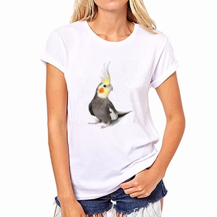 T-shirt donna maniche corte fantasia Pappagallo