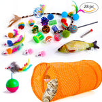 Set giocattoli per gatti con topi di peluche e bastoncini