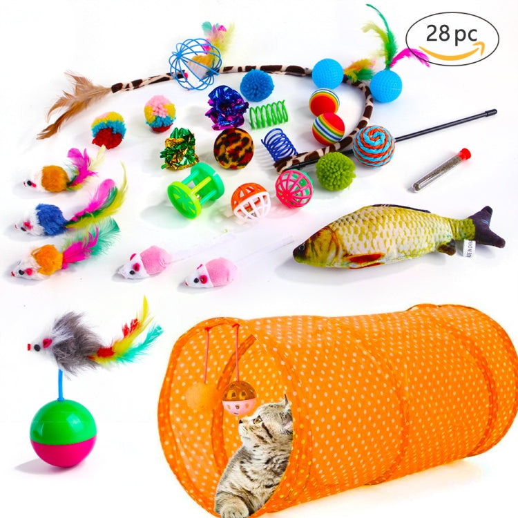 Set giocattoli per gatti con topi di peluche e bastoncini