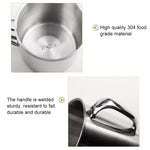 Tazza per bambini in acciaio inox 304 con coperchio e maniglia