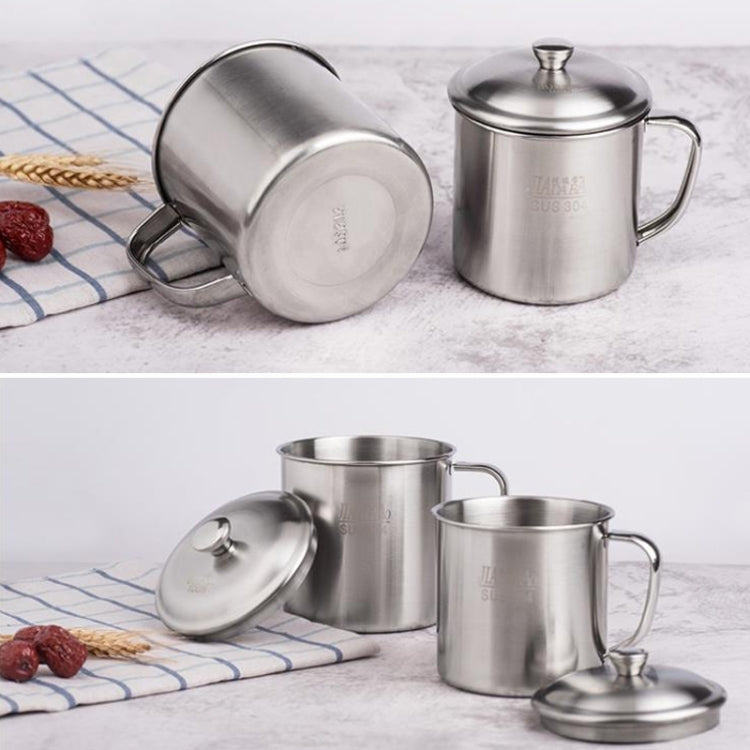 Tazza per bambini in acciaio inox 304 con coperchio e maniglia