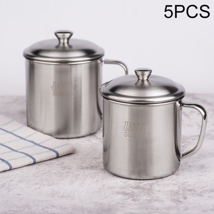 Tazza per bambini in acciaio inox 304 con coperchio e maniglia