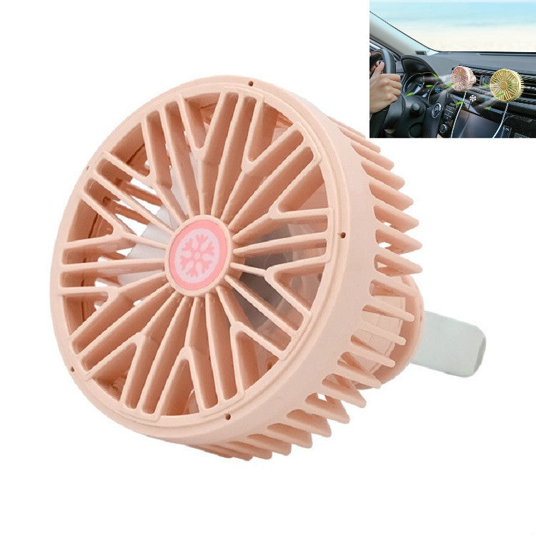 Ventilatore USB per auto con lampada LED mini