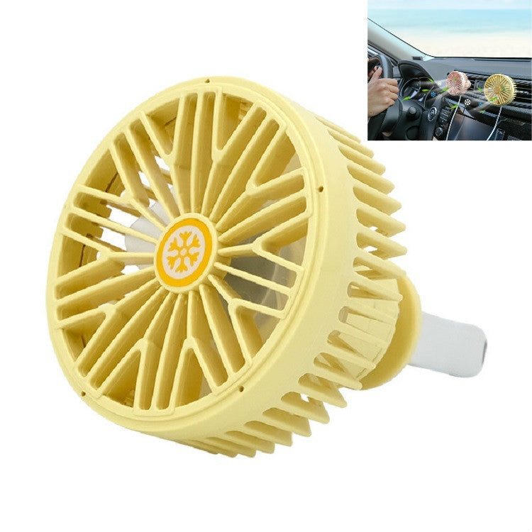 Ventilatore USB per auto con lampada LED mini