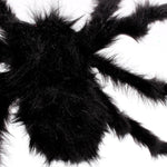 Set 2 ragni di peluche neri per Halloween 60cm