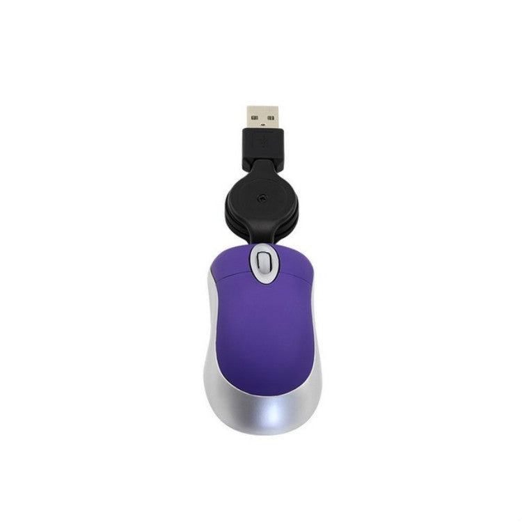 Mini mouse USB retrattile ottico 1600 DPI per computer