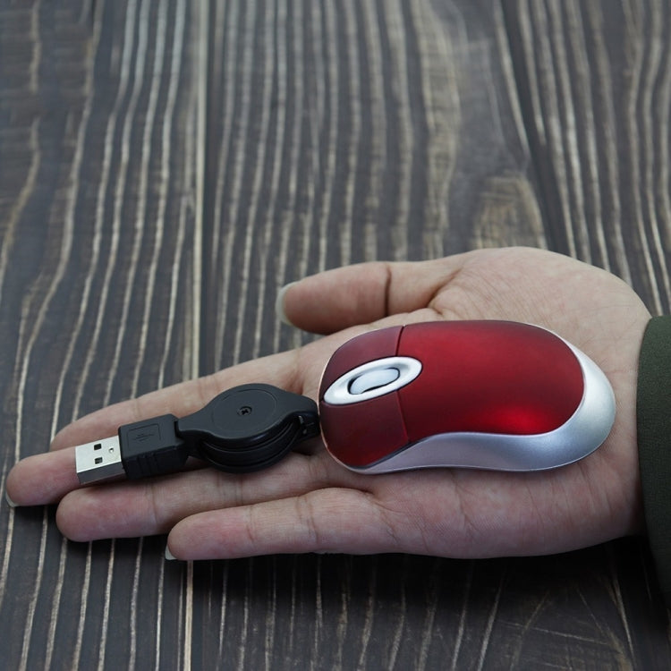 Mini mouse USB retrattile ottico 1600 DPI per computer