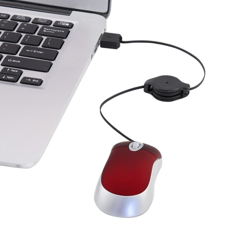 Mini mouse USB retrattile ottico 1600 DPI per computer