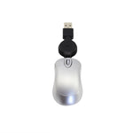Mini mouse USB retrattile ottico 1600 DPI per computer