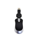 Mini mouse USB retrattile ottico 1600 DPI per computer
