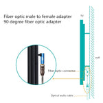 Adattatore audio fibra ottica Toslink maschio-femmina