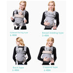 Marsupio porta bambini Four Seasons in cotone traspirante