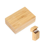Portasigarette in legno con chiusura magnetica 12x10x5 cm