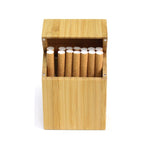 Portasigarette in legno con chiusura magnetica 12x10x5 cm