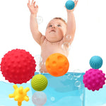 Set 6 giocattoli bagno bambini in gomma morbida
