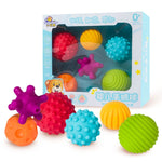 Set 6 giocattoli bagno bambini in gomma morbida