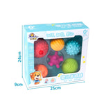 Set 6 giocattoli bagno bambini in gomma morbida