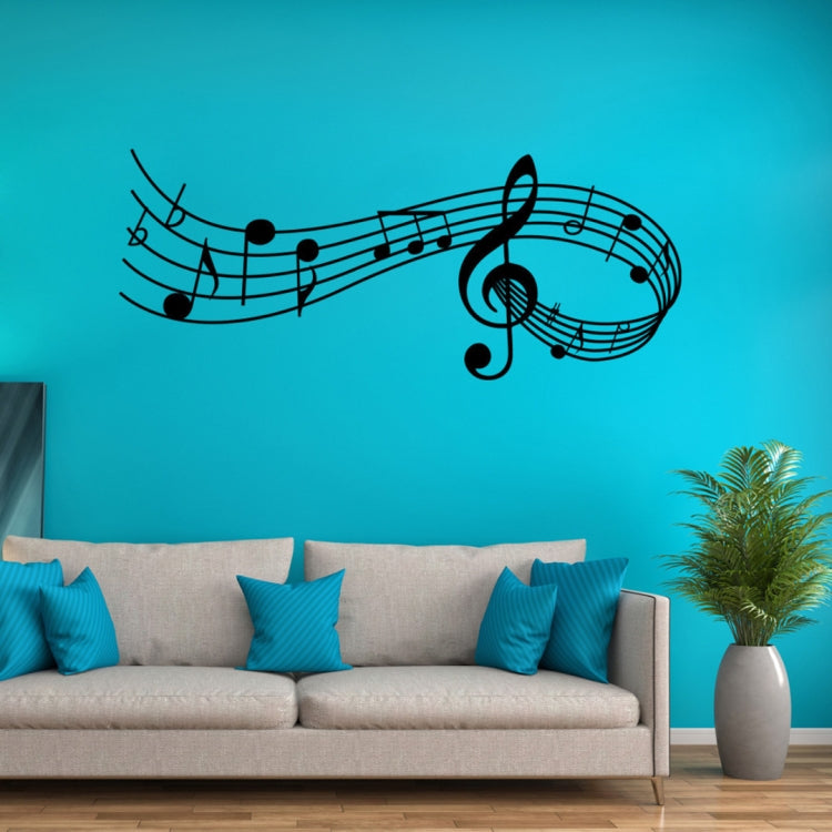 Adesivo murale note musicali in PVC opaco rimovibile